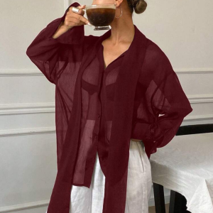 The Merlot Evening Blouse