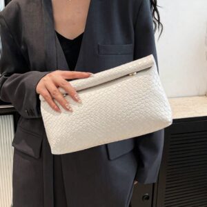 Poise Textured Bag - Ivory Touch